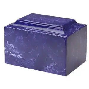 Cobalt Blue, Cultured Marble Urn | Quality Urns For Less | Engravable