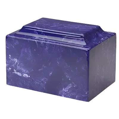 Cobalt Blue, Cultured Marble Urn | Quality Urns For Less | Engravable
