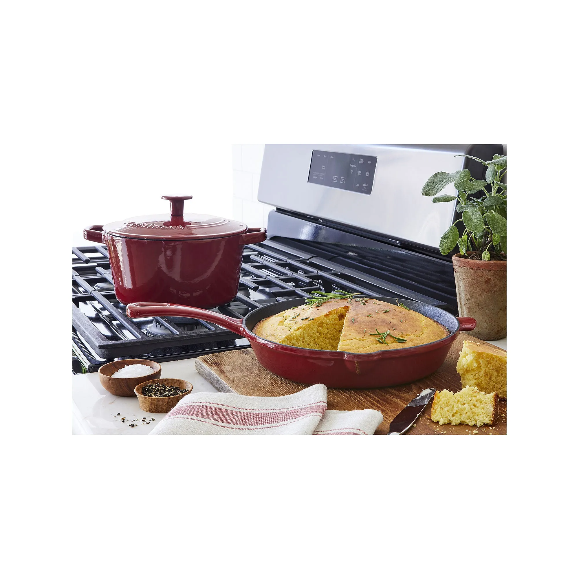 Cuisinart Cast Iron 10" Skillet - RED ONE SIZE