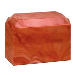 Cultured Marble Cremation Urn | Rose-Quartz Cultured Marble Urn | Unique Design | Quality Urns For Less