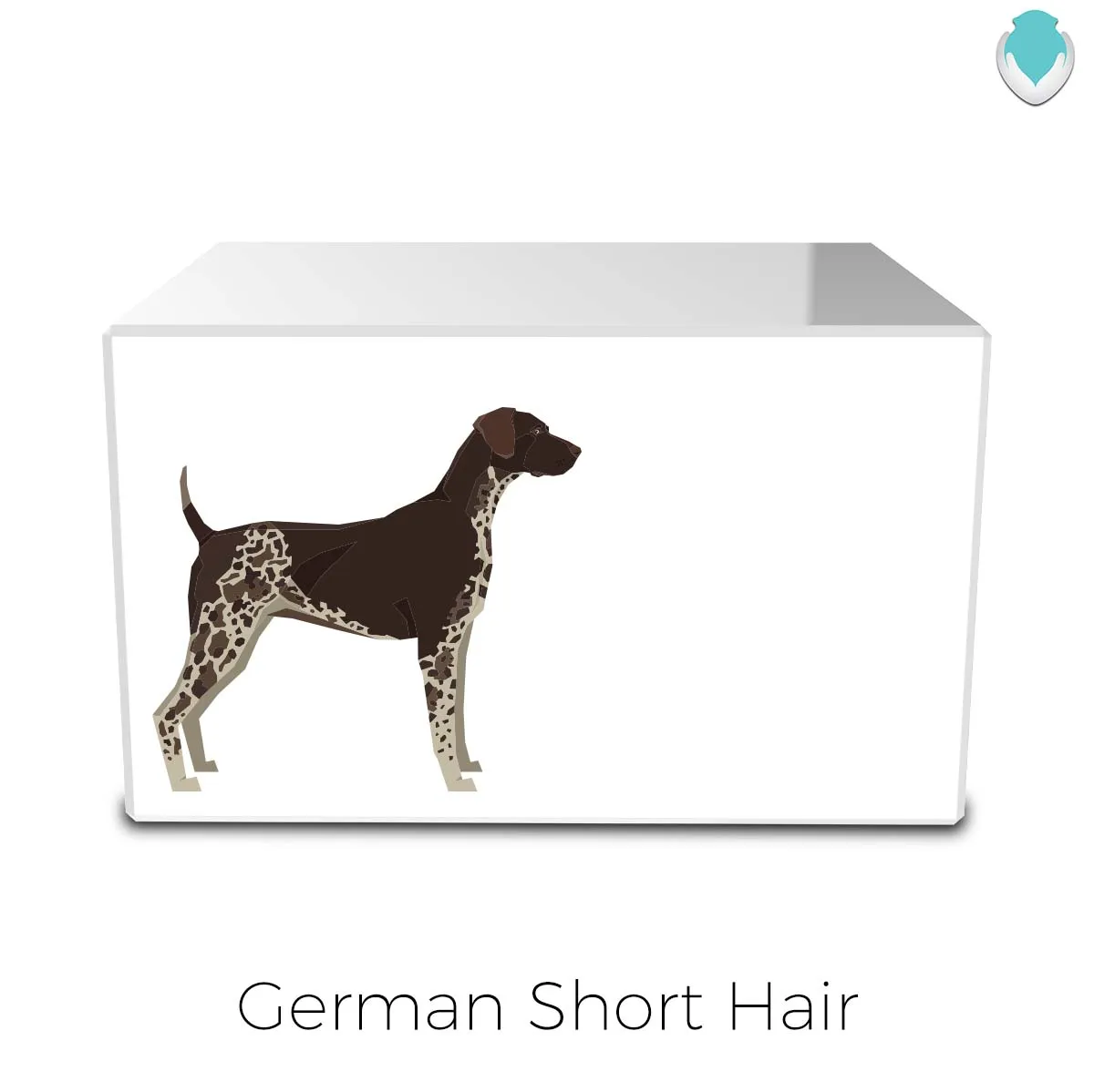 Custom Printed Heritage Dog Breed Wood Box Cremation Urn
