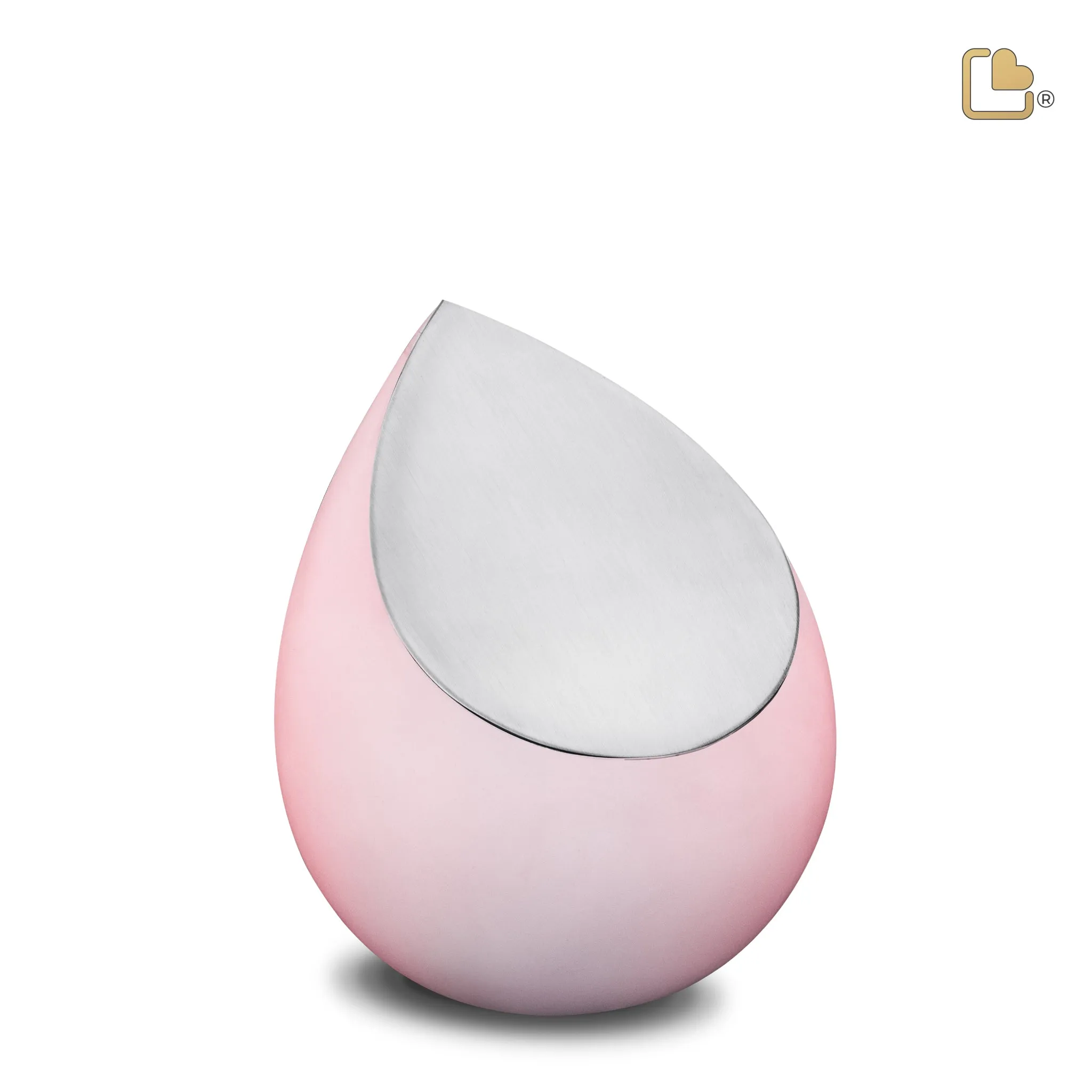 Drop Medium Urn Pink & Brushed Pewter