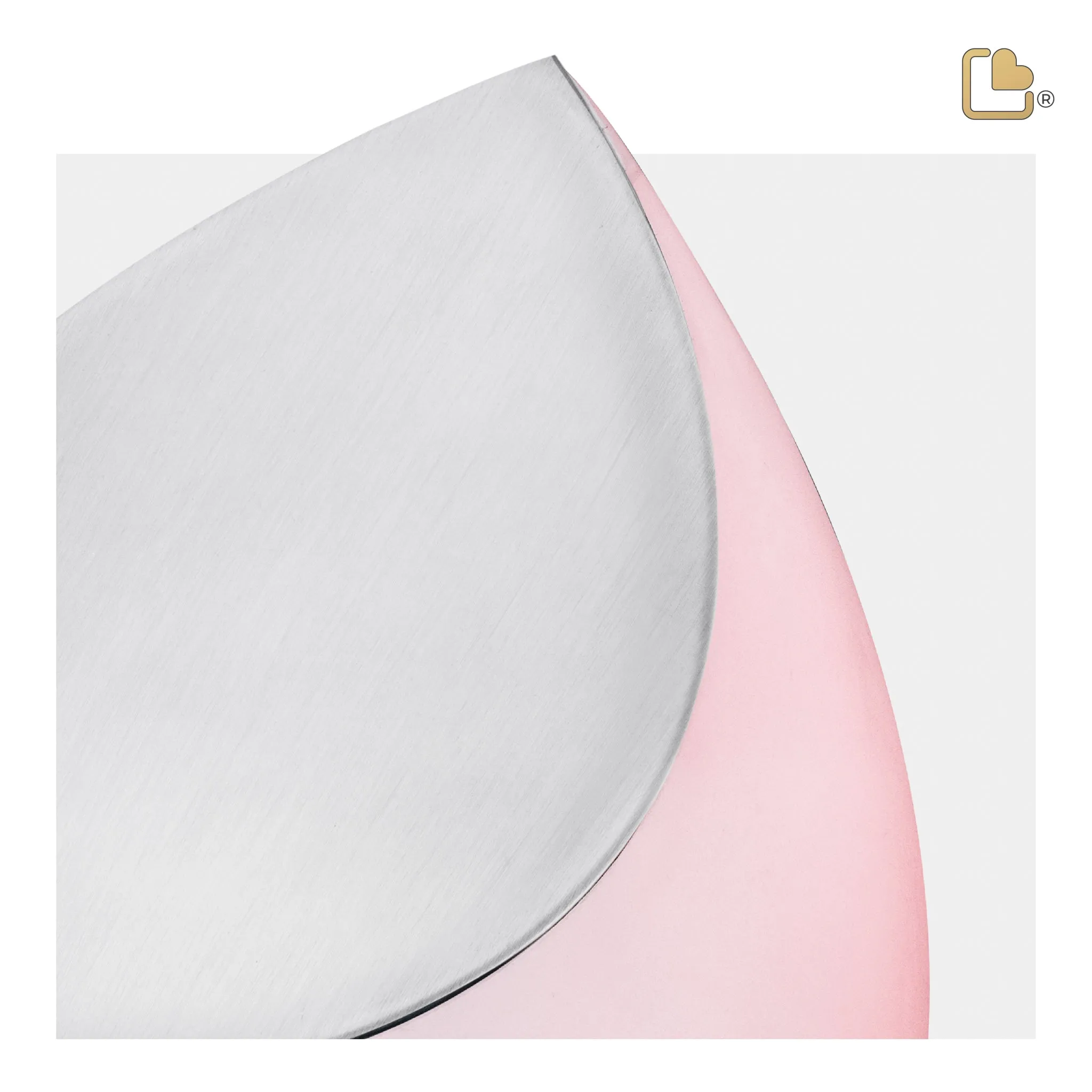 Drop Medium Urn Pink & Brushed Pewter