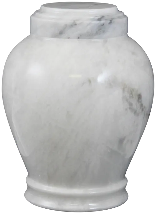Embrace Antique White Marble Urn