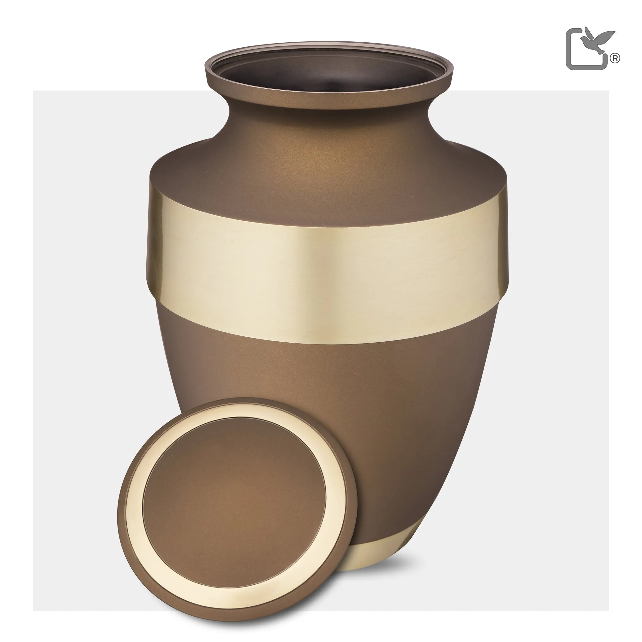 Espana Standard Adult Urn Bronze & Brushed Gold - COMFORT by LoveUrns
