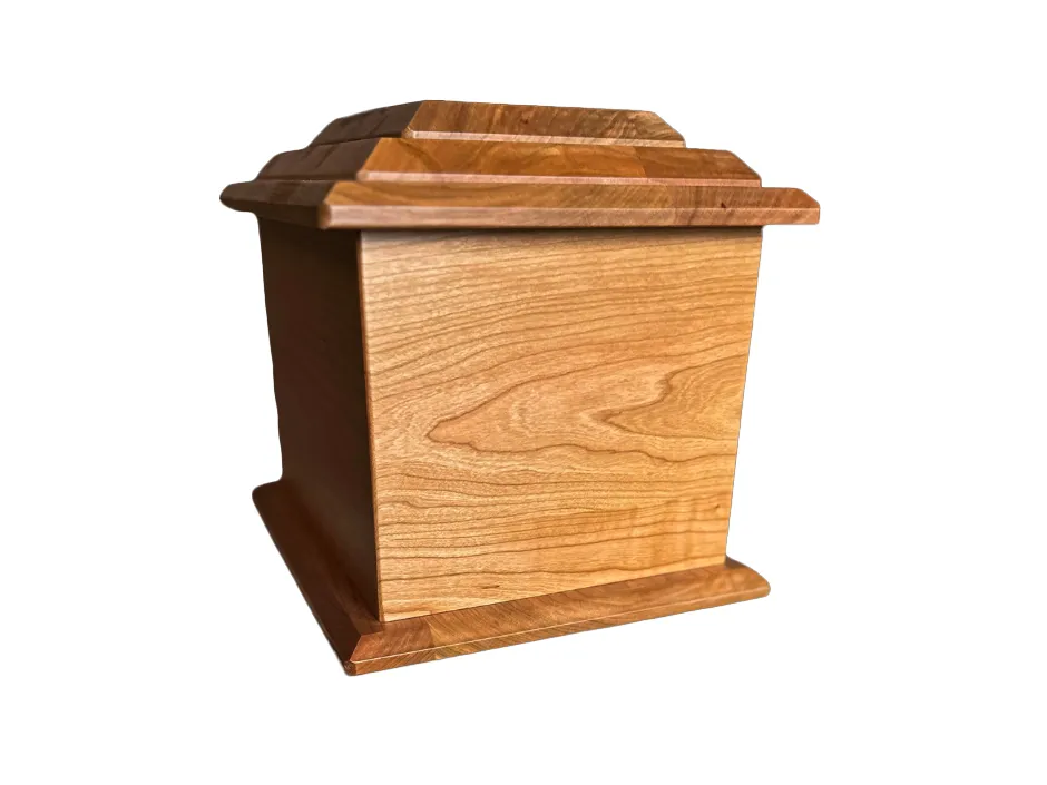 Extra Large Hand-Carved Walleye Cherry Urn