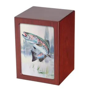 EXTRA LARGE Photo Frame Urn - PY06 - Fisherman  Collection: Trout