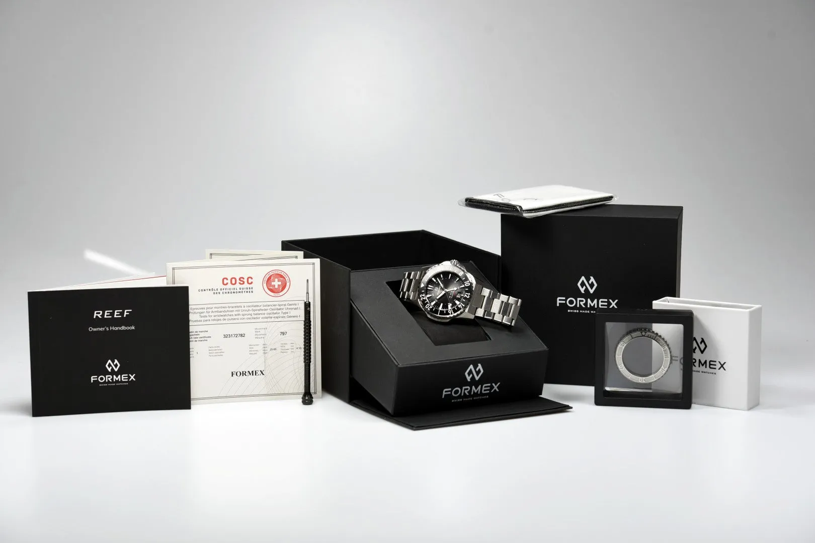 Formex REEF GMT Black and Red Ceramic Bezel (Pre-owned)