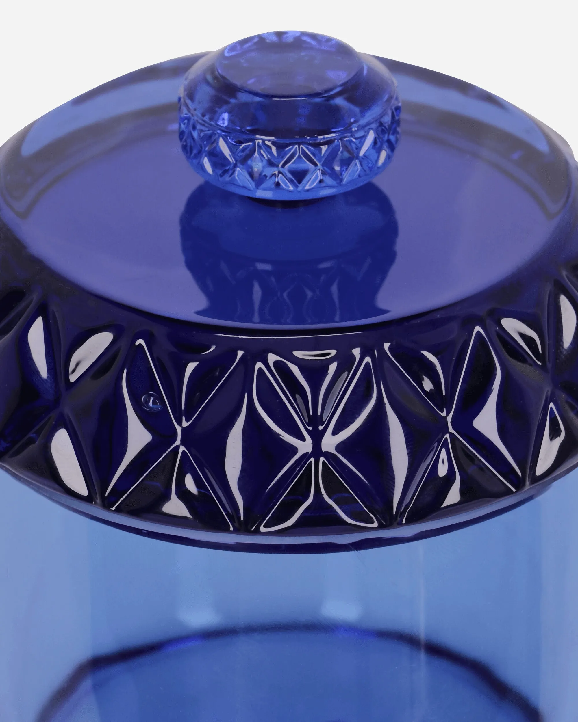 Glass Stash Jar Blue
