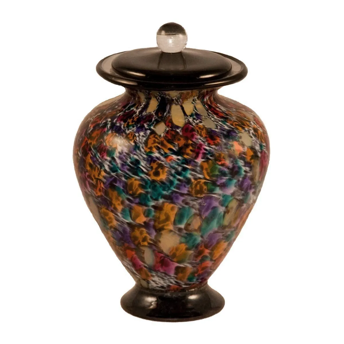 Hand Blown Glass Cremation Urn for Pets in Amato Desert