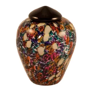 Hand Blown Glass Cremation Urn for Pets in Classic Desert