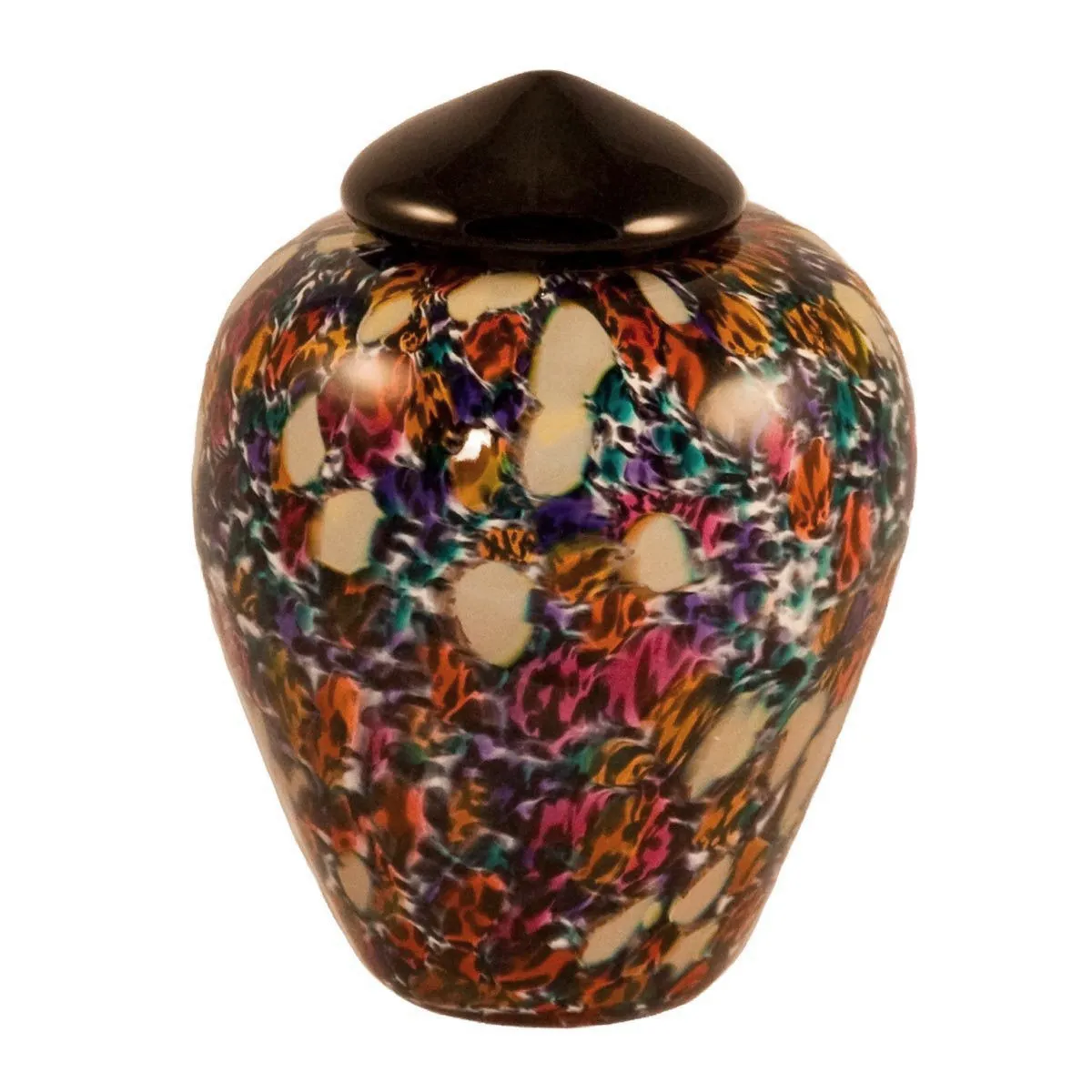 Hand Blown Glass Cremation Urn for Pets in Classic Desert