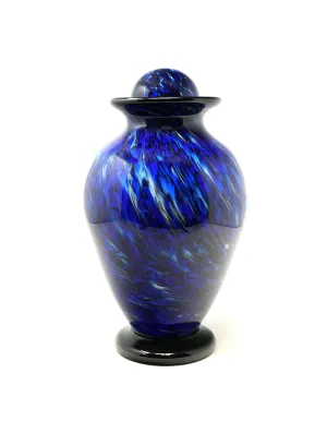 Hand Blown Glass Cremation Urn in Atlantic Water