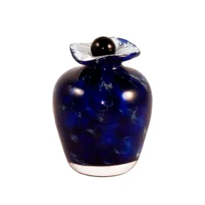 Hand Blown Glass Keepsake Urn in Bella Water