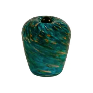 Hand Blown Glass Keepsake Urn in Classic Aegean