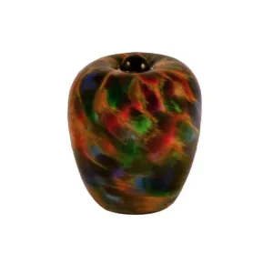 Hand Blown Glass Keepsake Urn in Classic Autumn