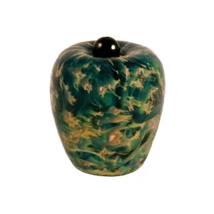 Hand Blown Glass Keepsake Urn in Classic Sky
