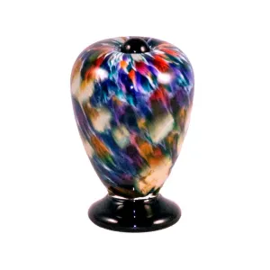Hand Blown Glass Keepsake Urn in Deco Desert