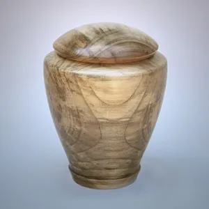 Hand Turned Tranquility Wood Cremation Urn