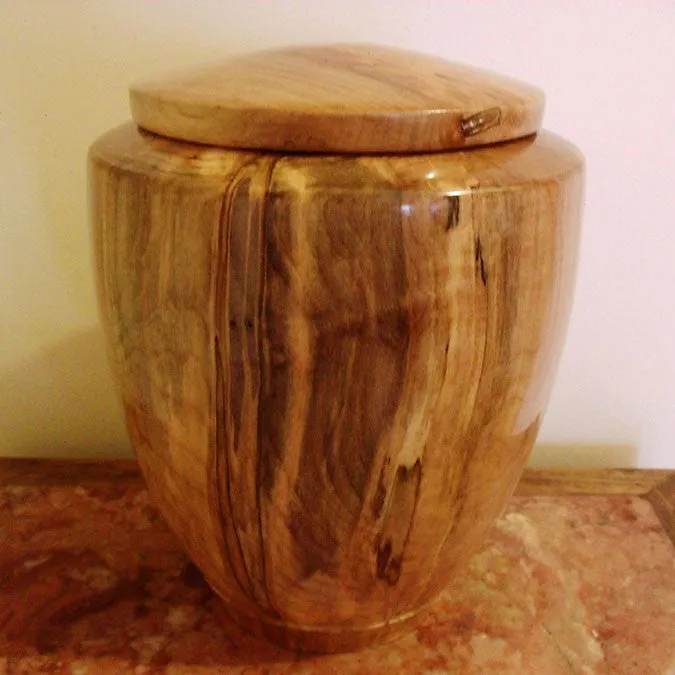 Hand Turned Tranquility Wood Cremation Urn