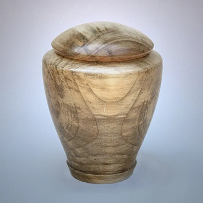 Hand Turned Tranquility Wood Cremation Urn
