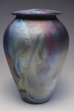 Handmade Simple Raku Ceramic Cremation Urn