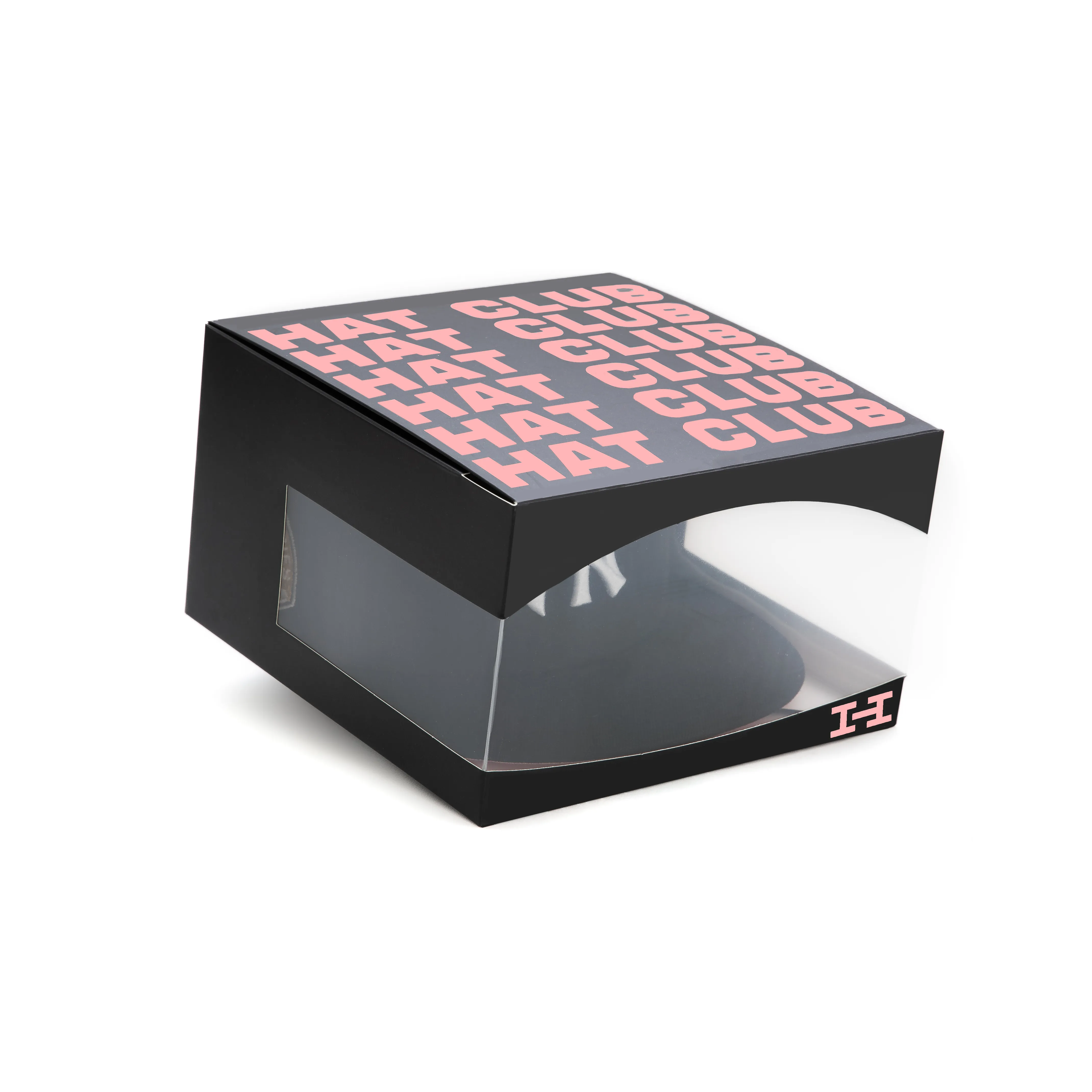 Hat Club Display Box - Black. Pink