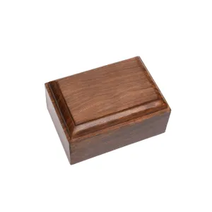 IMPERFECT SELECTION - EXTRA SMALL Rosewood Urn  -2705- Bevel Edge