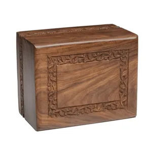 IMPERFECT SELECTION - TC - Rosewood  Border Urn -2742- Slide-out base