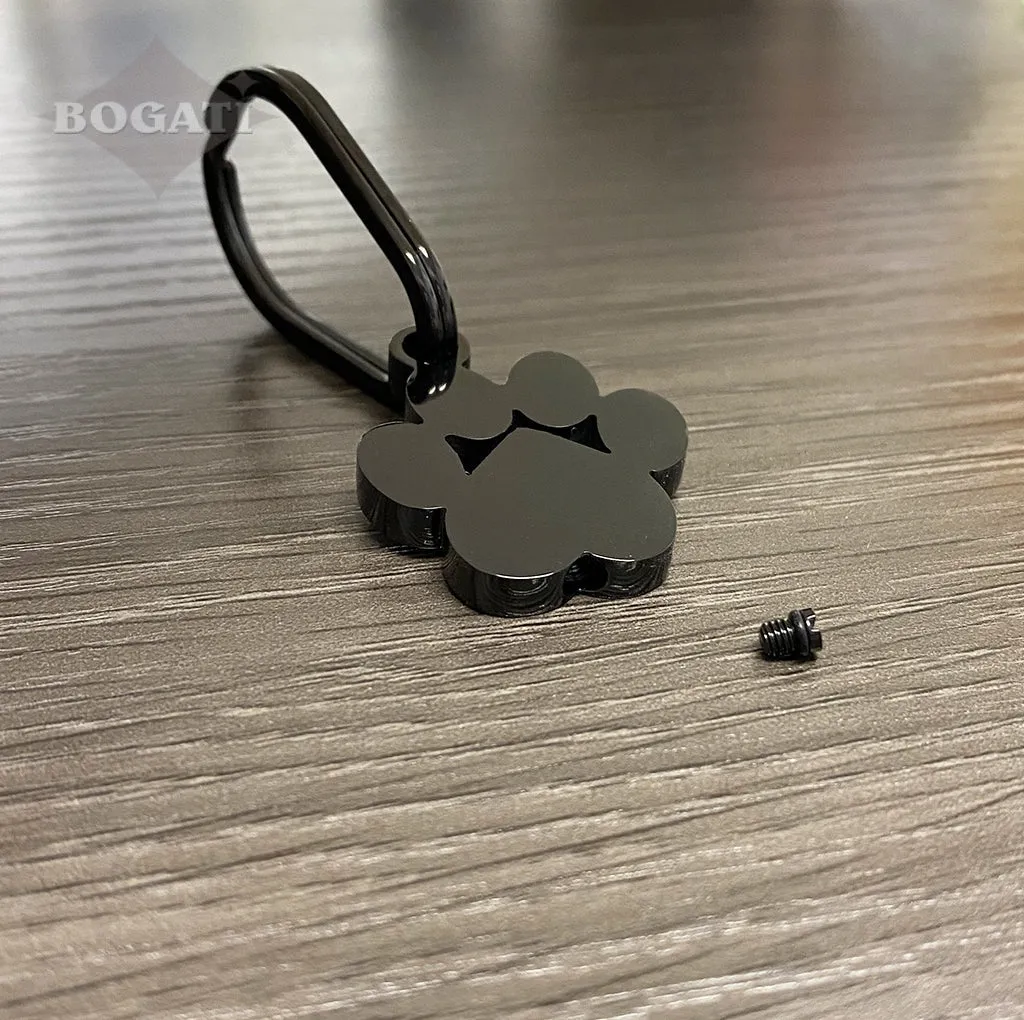 J-098- Large Paw Print Keychain - My Best Friend
