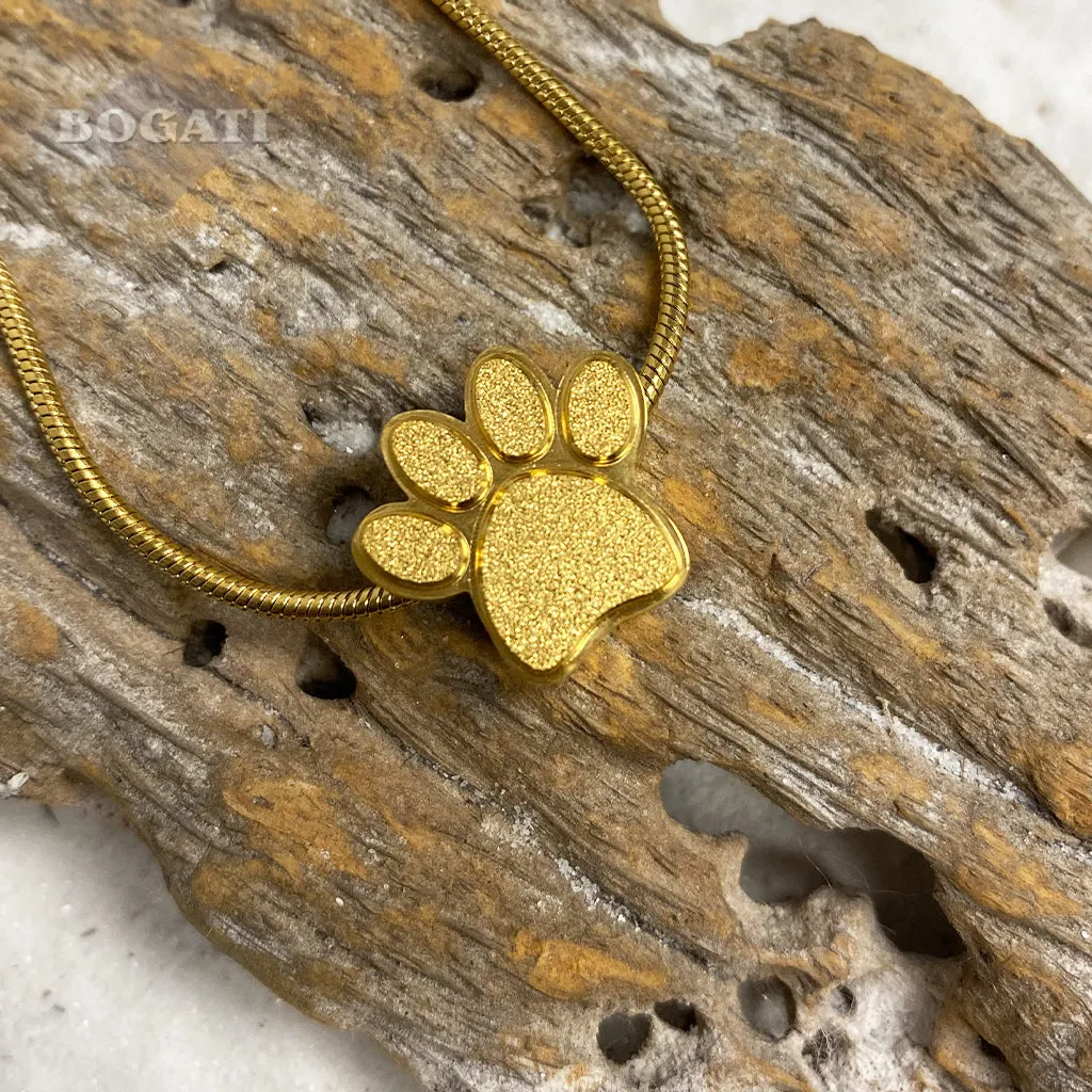 J-158 - Mini Paw - Pendant with Chain