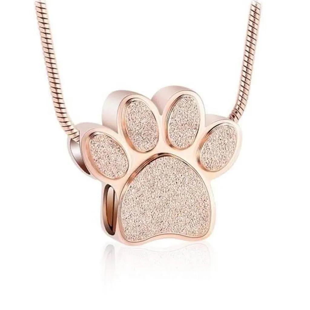 J-158 - Mini Paw - Pendant with Chain
