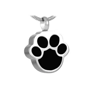 J-620 - Black Paw - Pendant with Chain