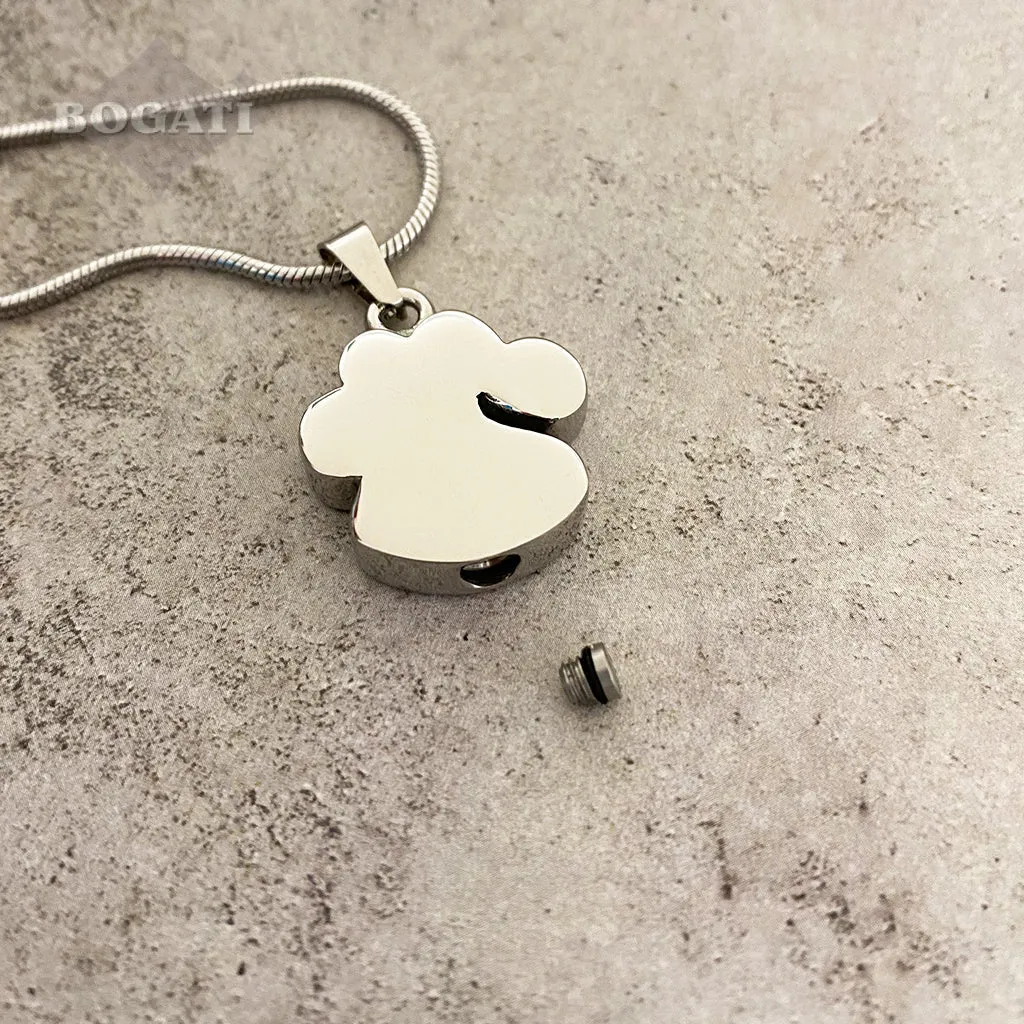 J-756 Paw with Rhinestones – Pendant with Chain