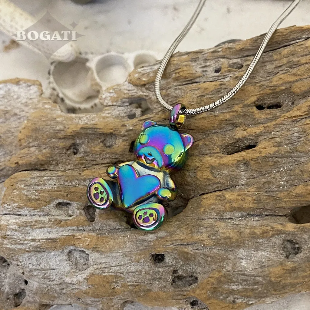 J-800 - Teddy Bear - Pendant with Chain