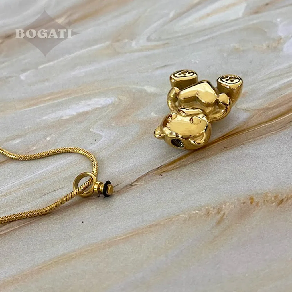 J-800 - Teddy Bear - Pendant with Chain