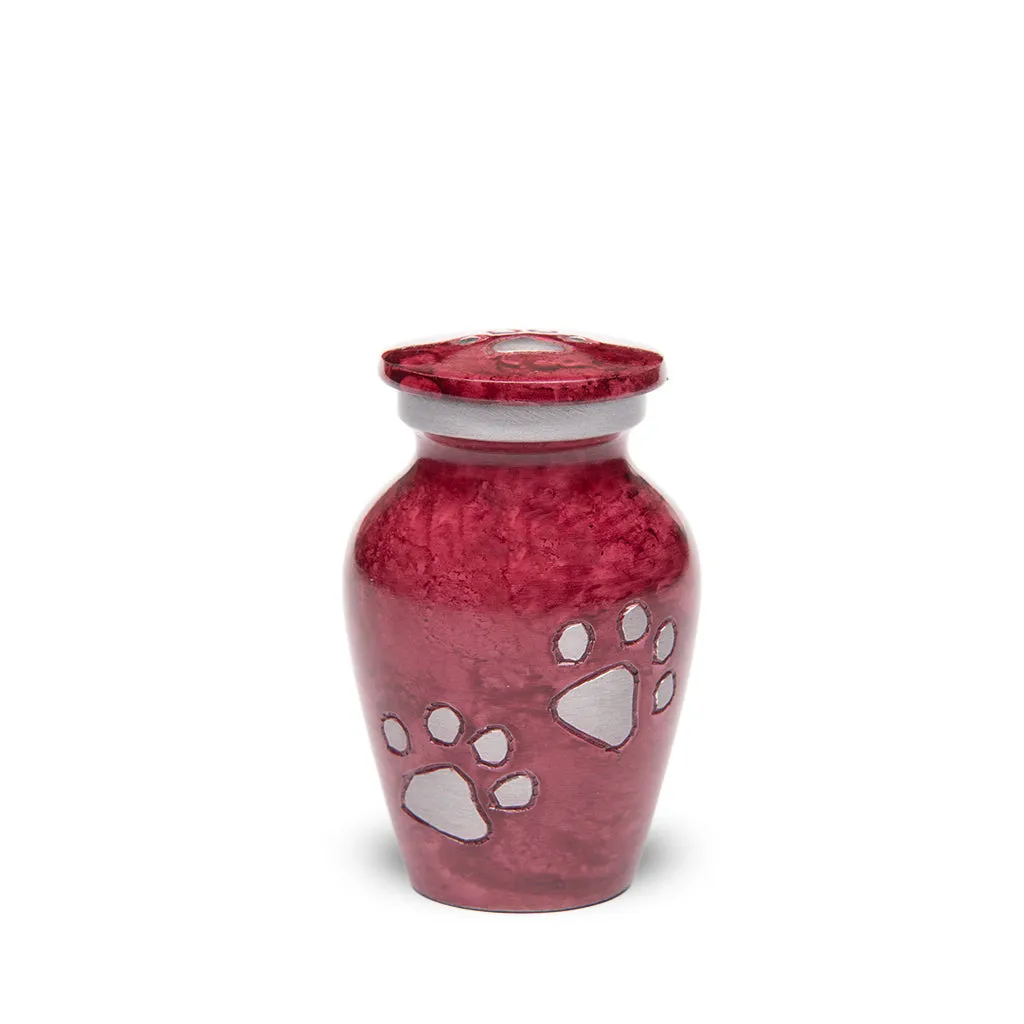 KEEPSAKE Alloy Pet Urn - 1658 "Paws to Heaven" - Marbled Stone Finish