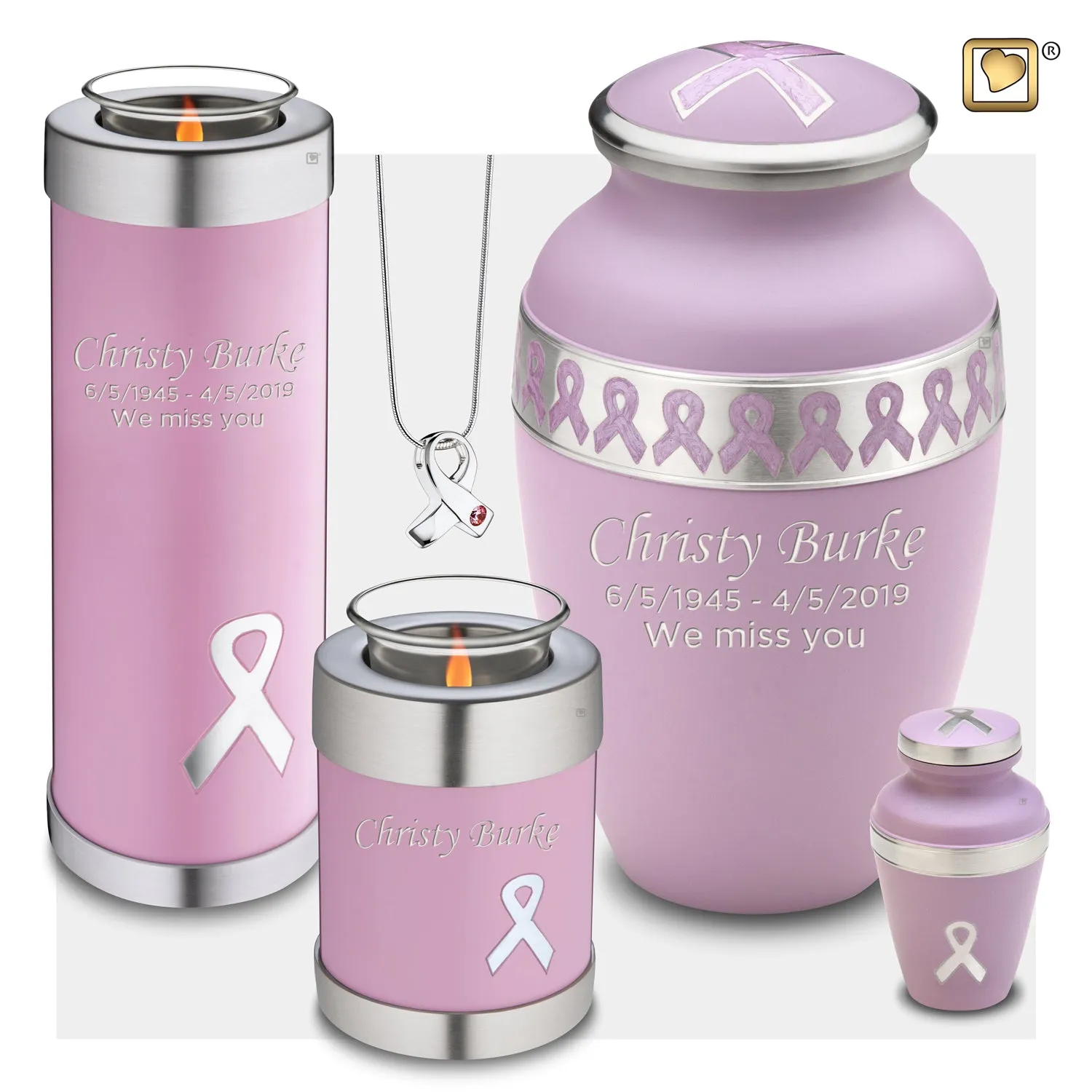 Keepsake Awareness Pink Cremation Urn