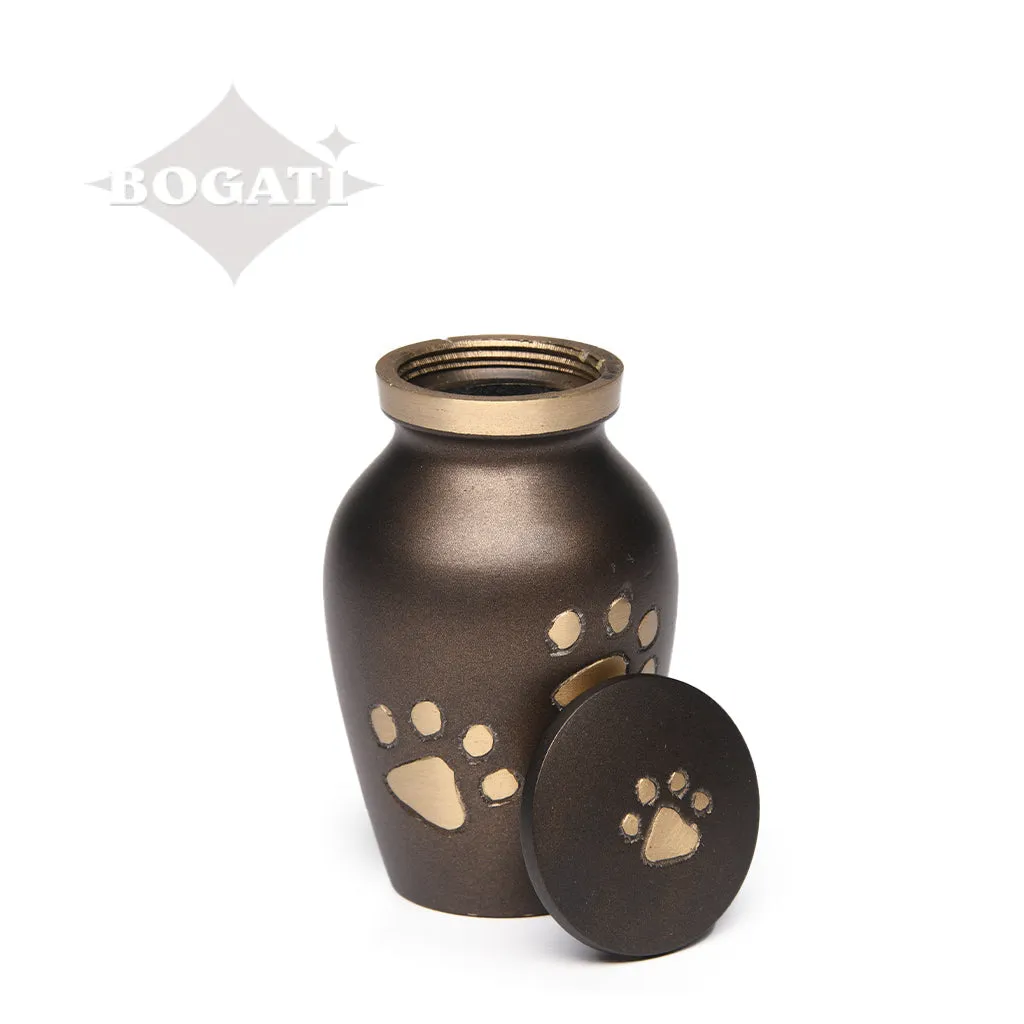 KEEPSAKE Brass Pet Urn - "Paws to Heaven"