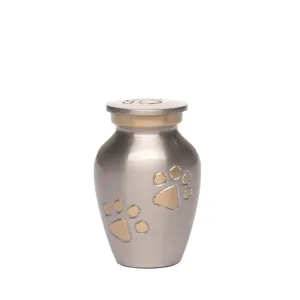 KEEPSAKE Brass Pet Urn - "Paws to Heaven"