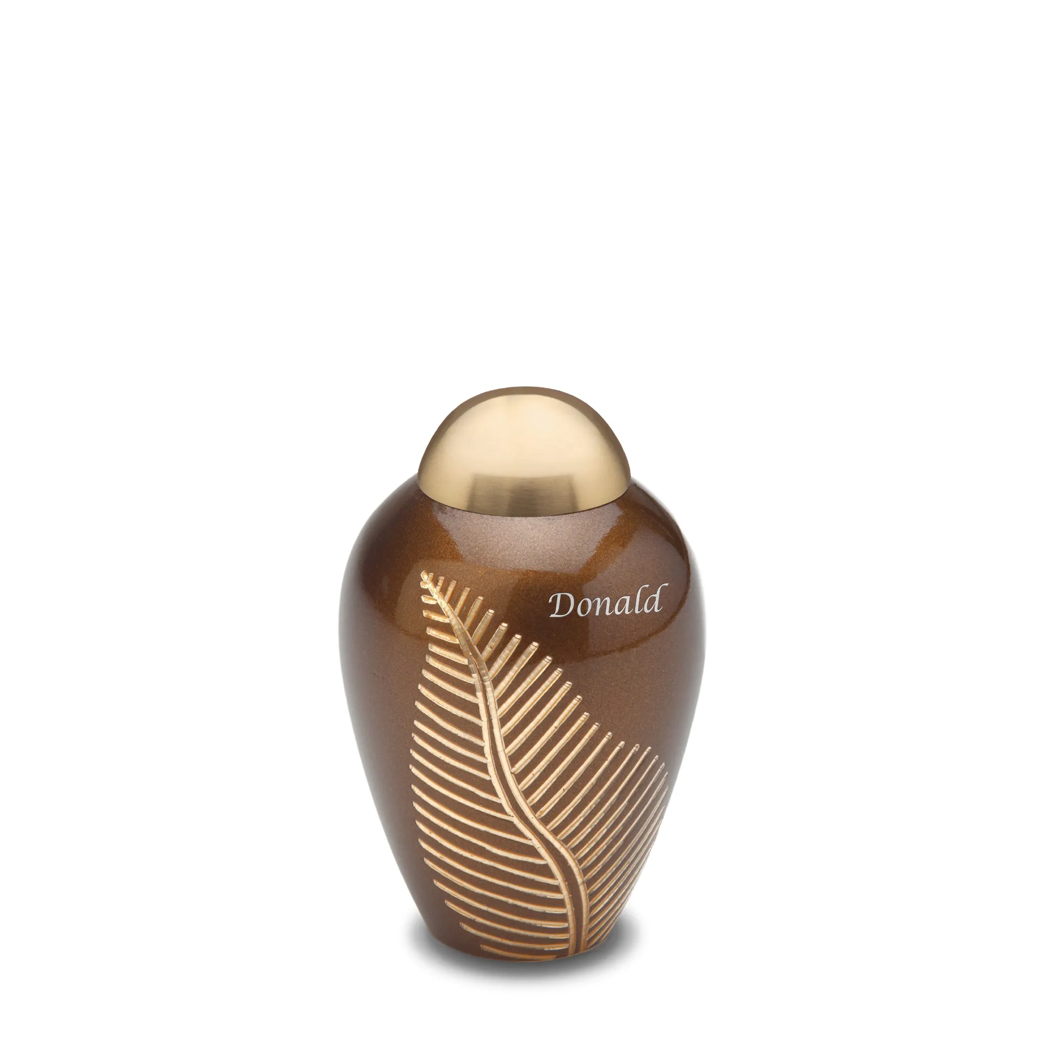Keepsake Bronze Leaf Cremation Urn - COMFORT by LoveUrns