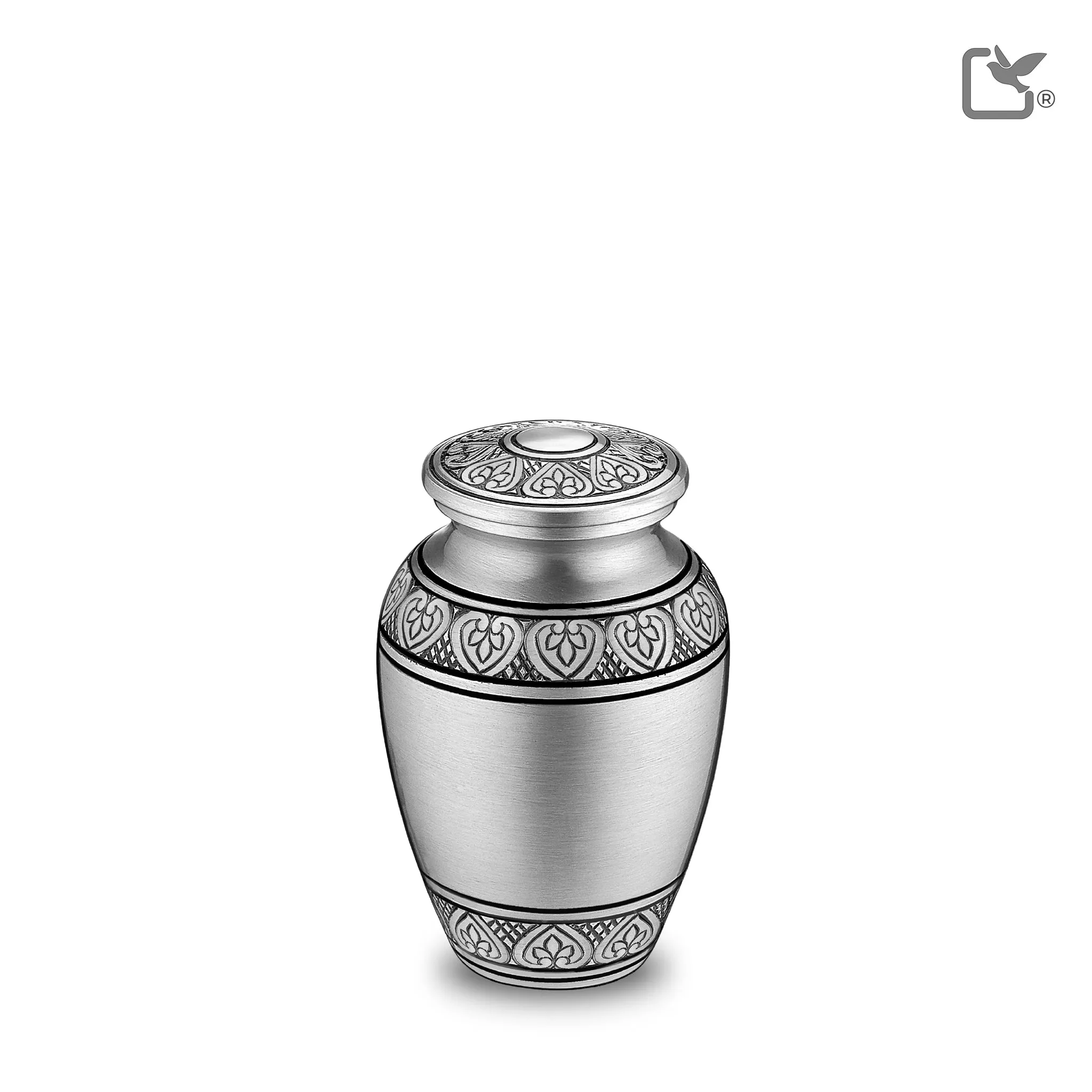 Keepsake Classic Pewter Cremation Urn - COMFORT by LoveUrns