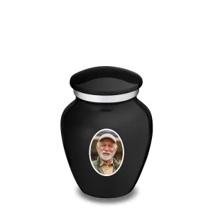 Keepsake Embrace Black Portrait Cremation Urn