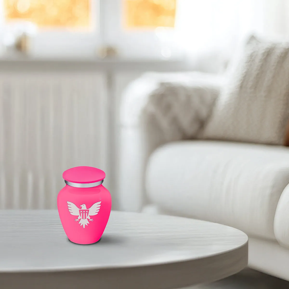 Keepsake Embrace Bright Pink American Glory Cremation Urn