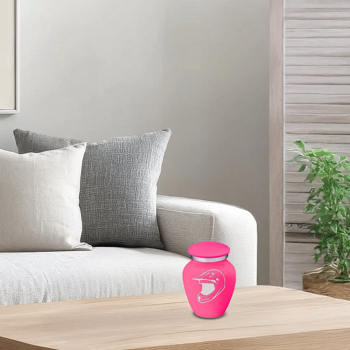 Keepsake Embrace Bright Pink Dirt Bike Cremation Urn