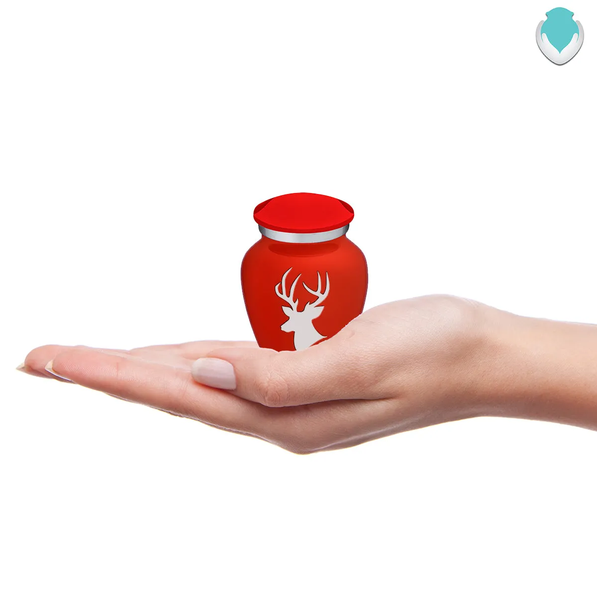 Keepsake Embrace Bright Red Deer Cremation Urn