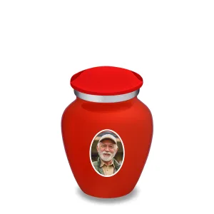 Keepsake Embrace Bright Red Portrait Cremation Urn