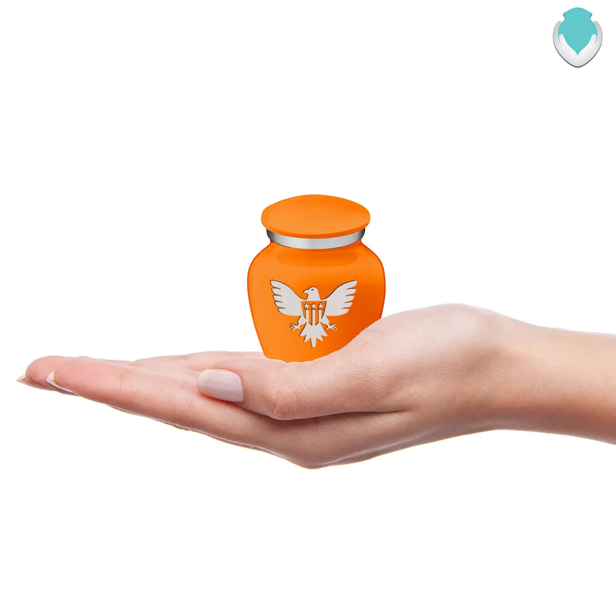 Keepsake Embrace Burnt Orange American Glory Cremation Urn