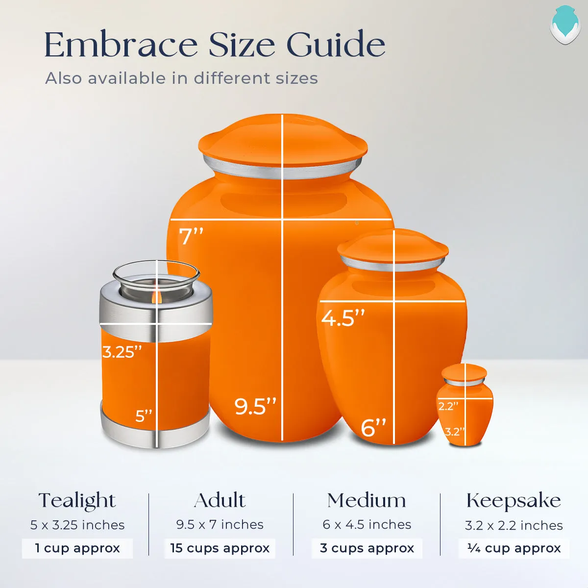 Keepsake Embrace Burnt Orange Football Cremation Urn