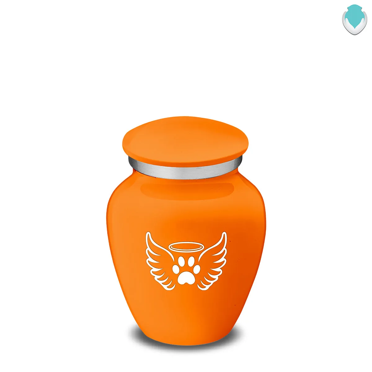 Keepsake Embrace Burnt Orange Pet Angel Wings Cremation Urn